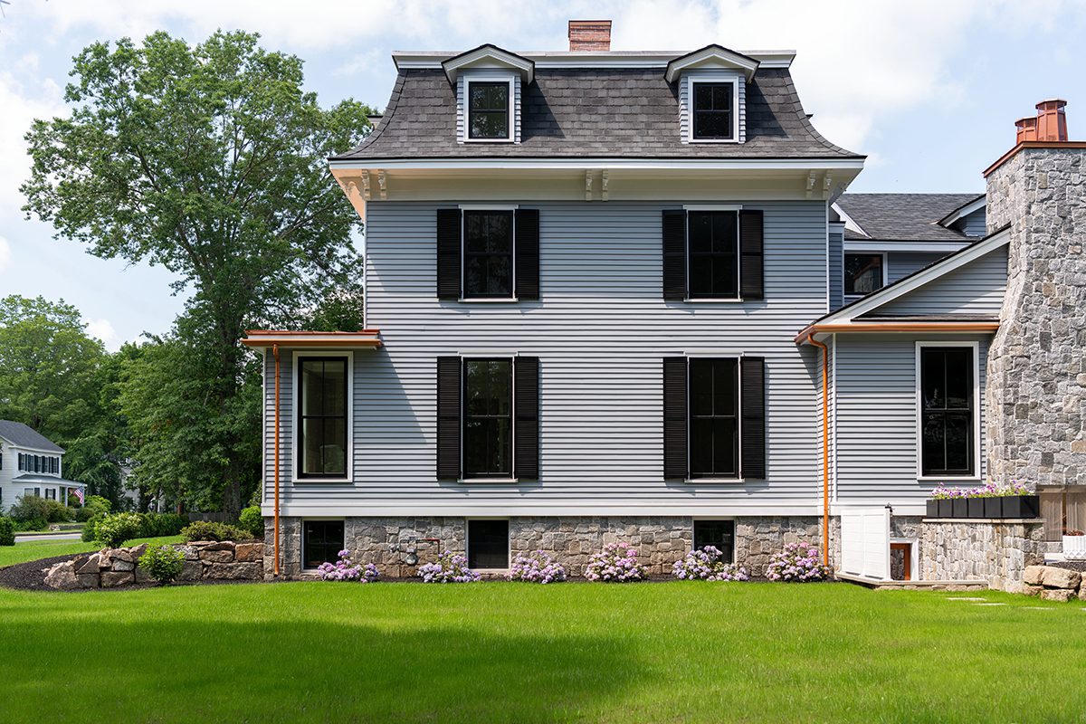 New England home with replacement windows